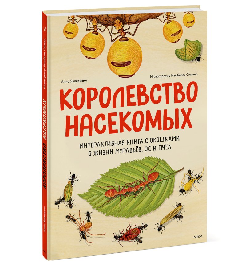 Янкелевич Анна Королевство насекомых: Интерактивная книга с окошками о жизни муравьёв, ос и пчёл