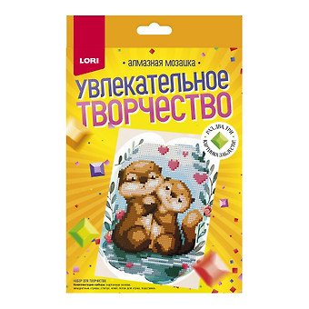 Алмазная мозаика 15*20 детская (неполное заполнение) "Сладкая парочка"